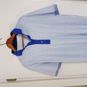 Greyson Large Blue Golf Polo Brand New Condition